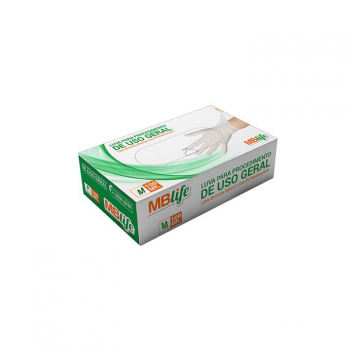 PROMOÇÃO LUVA DE LÁTEX C/PÓ TAM M  39036 CAIXA C/100 UN MBLIFE