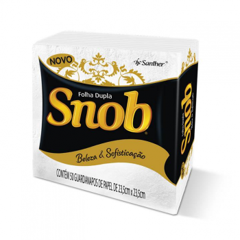 GUARDANAPO DE MESA 23X23CM FOLHA DUPLA PCT C/50 UN MAX SNOB