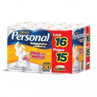 PAPEL HIGIÊNICO 30M FOLHA SIMPLES FARDOC/60 RLS PERSONAL PROFISSIONAL SANTHER