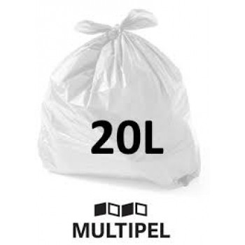 SACO DE LIXO BRANCO 60L PCT C/100 UN SAQ