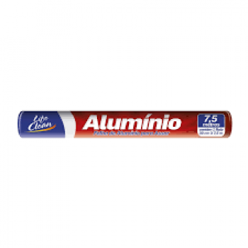 FOLHA ALUMINIO 7,5 X 30CM LIFE CLEAN