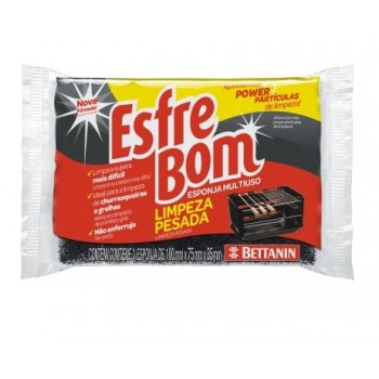 ESPONJA DE LIMPEZA PESADA PRETA ESFREBOM BETTANIN