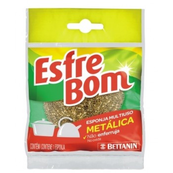 ESPONJA METÁLICA LIMPEZA PESADA ESFREBOM BETTANIN