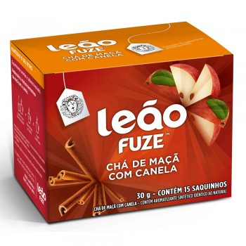 CHÁ DE MAÇÃ COM CANELA C/10 SACHÊS DE LEÃO FUZE