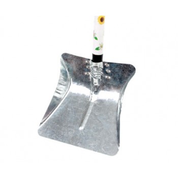 PÁ DE LIXO GALVANIZADA C/CABO DE MADEIRA CAIÇARA