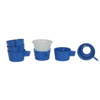 Base Plástica para copo descartável de café - Azul - JSN